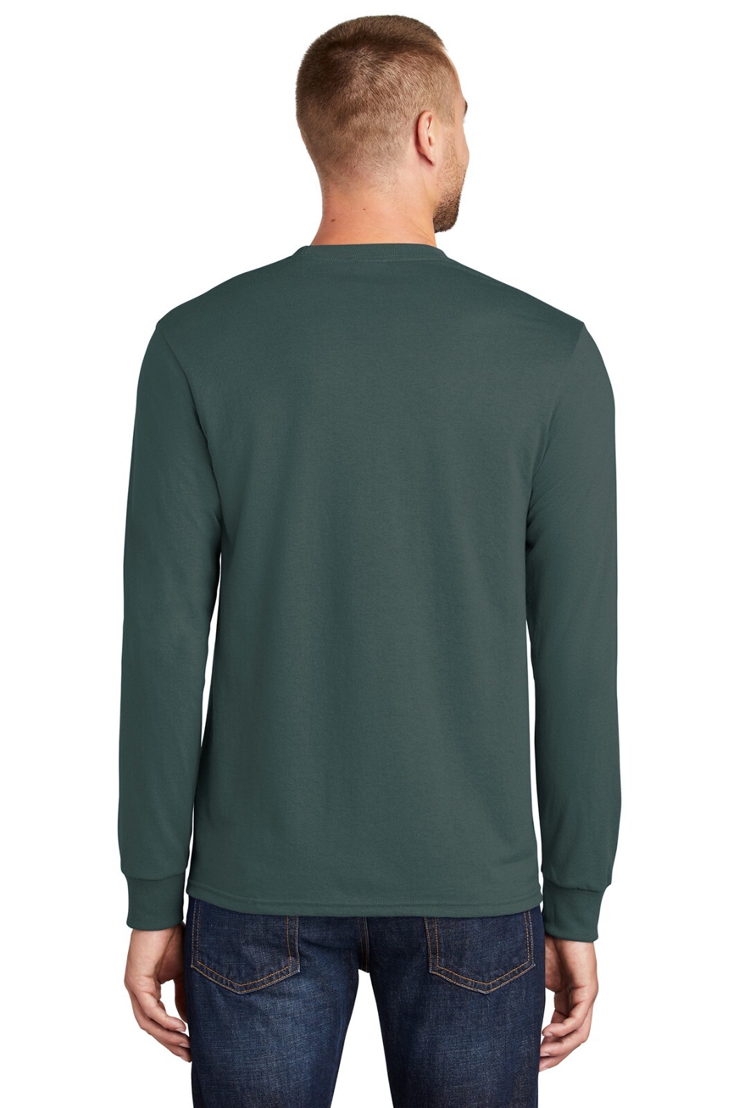 Port & Company PC55LST Mens Big & Tall Long Sleeve Core Blend Crew Neck T-Shirt