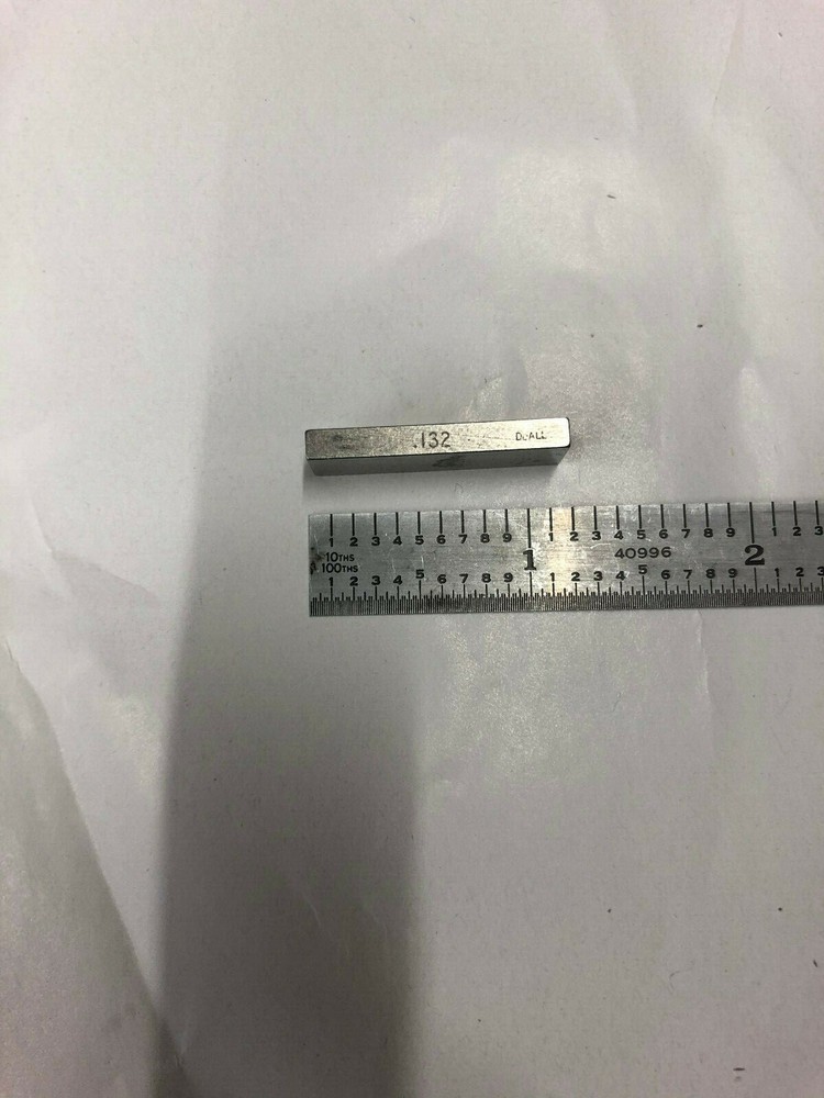 .132" DoALL Rectangle Steel Gage Gauge Block.