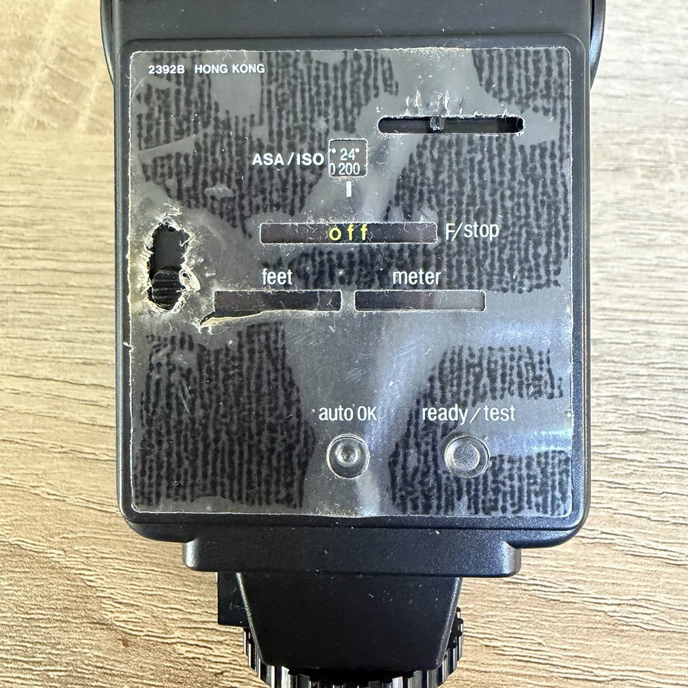 Sunpak Auto 144 PC Thyristor Flash Vintage Camera Flash w Box Manual
