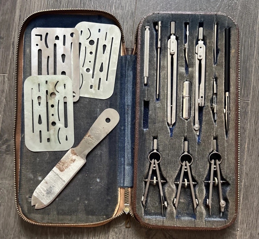 TACRO Drafting Kit Model 2231 Vintage Germany