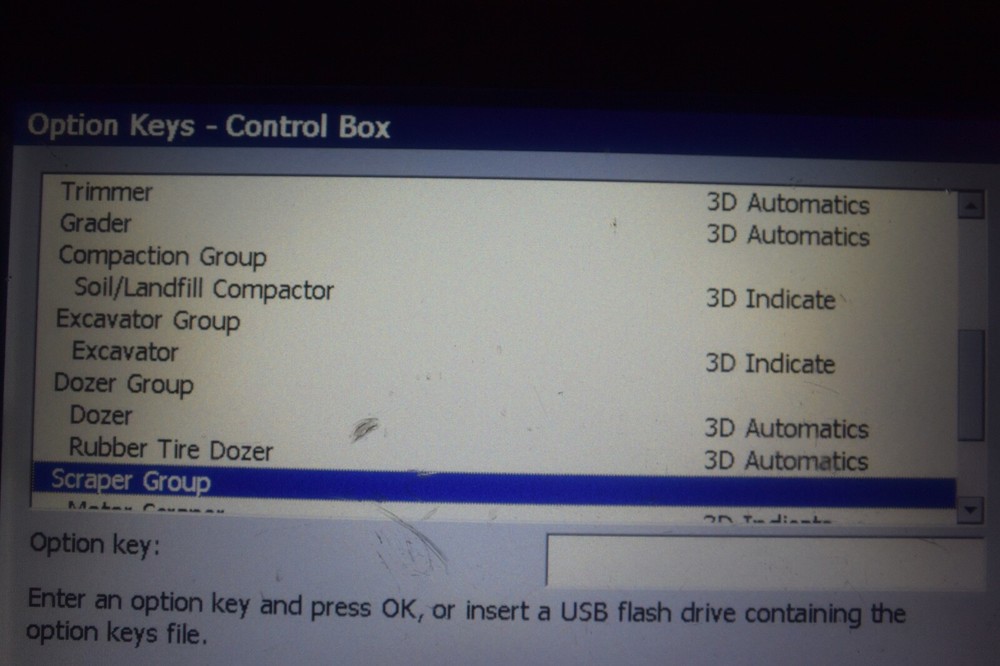 Trimble Machine Grade Control Panel Model CB460 MANY OPTIONS OPENED
