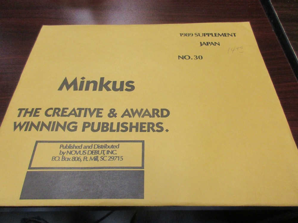 "MINKUS" ALBUM PAGES 1989  SUPPLEMENT  JAPAN  W/FREE SHP.