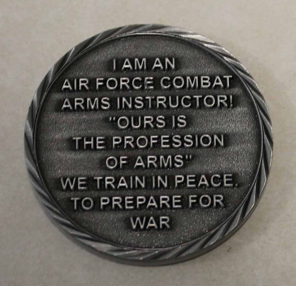 COMBAT ARMS INSTRUCTOR CATM Color Version Air Force Challenge Coin