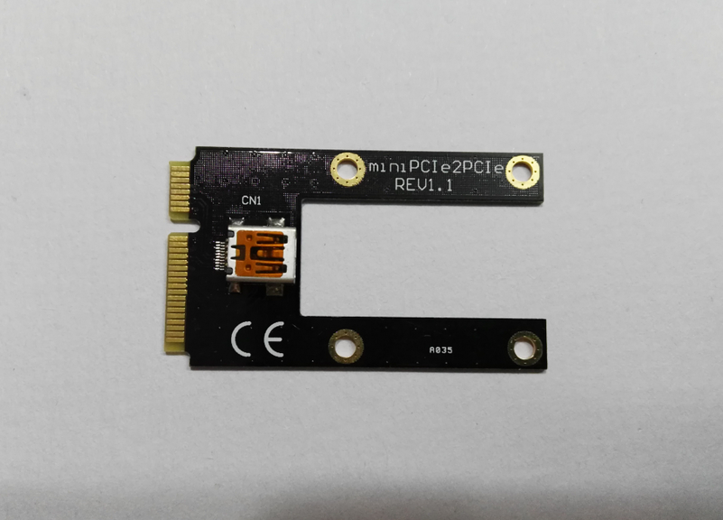 MINI PCI_E TO X16 PCIE RISER ADAPTER / GRAPHICS CARD PLUS TO LAPTOP