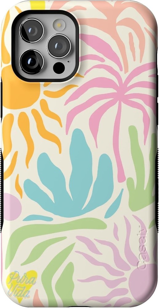 Casely iPhone 12/12 Pro Case | Pura Vida | Oasis | Bold Protective Design | Comp