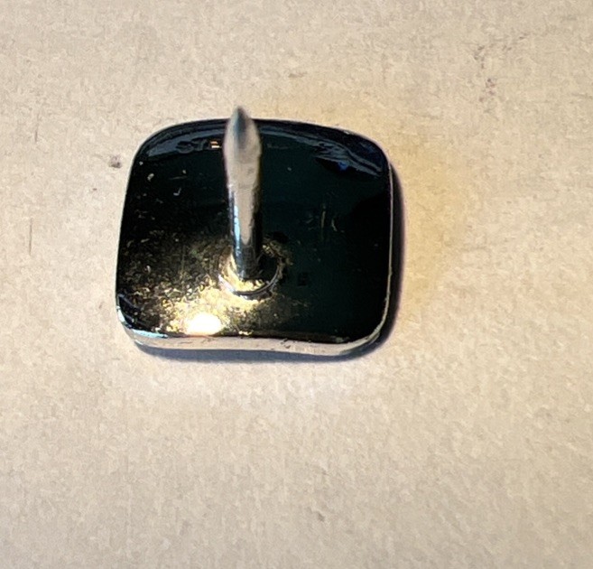 Masonic Sterling Silver Square Tie Tac. J