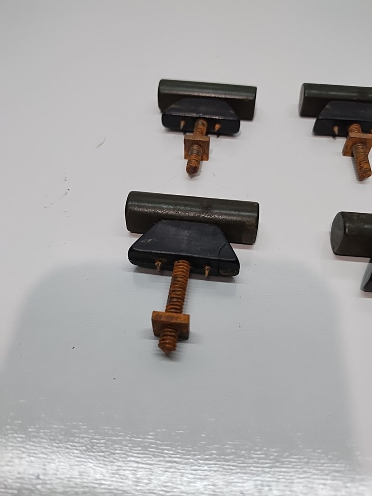 green bakelite door handles or drawer pulls