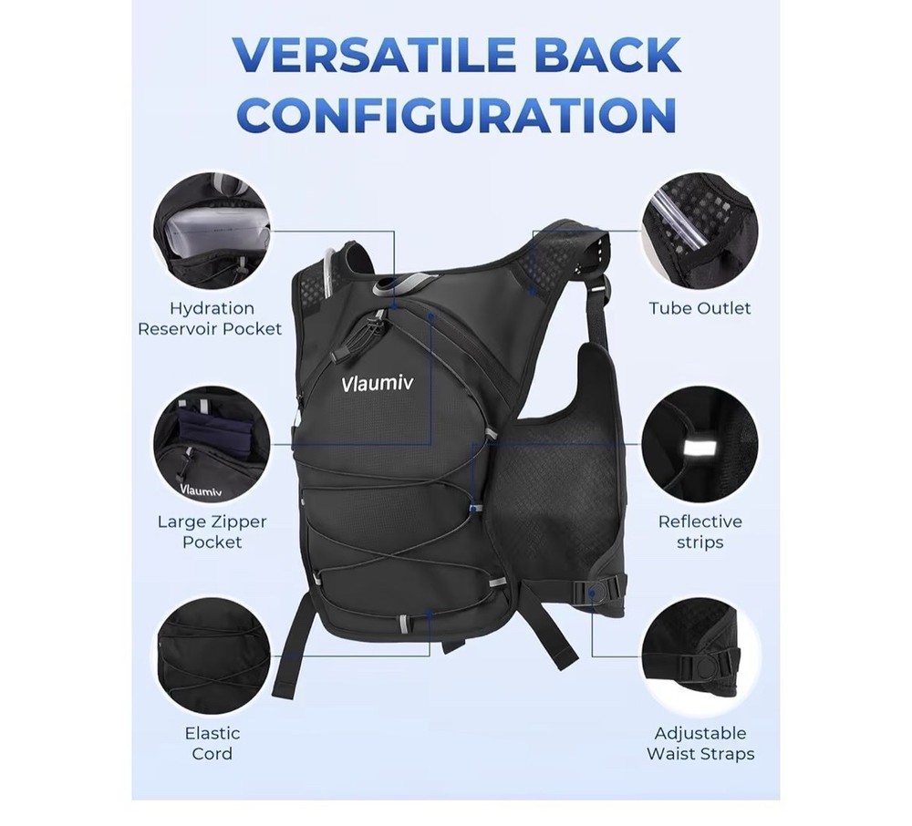 Running Vest with 2L Water Bladder