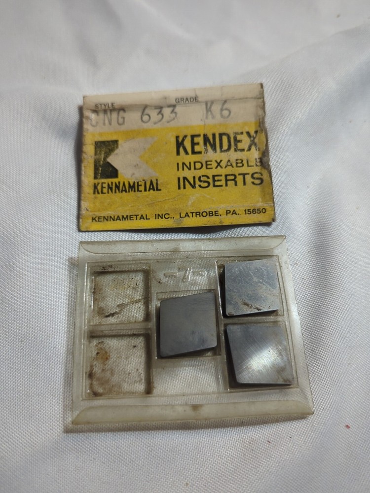 (3 PCS) KENNAMETAL K6 CNG 633 CARBIDE INSERTS (B2)