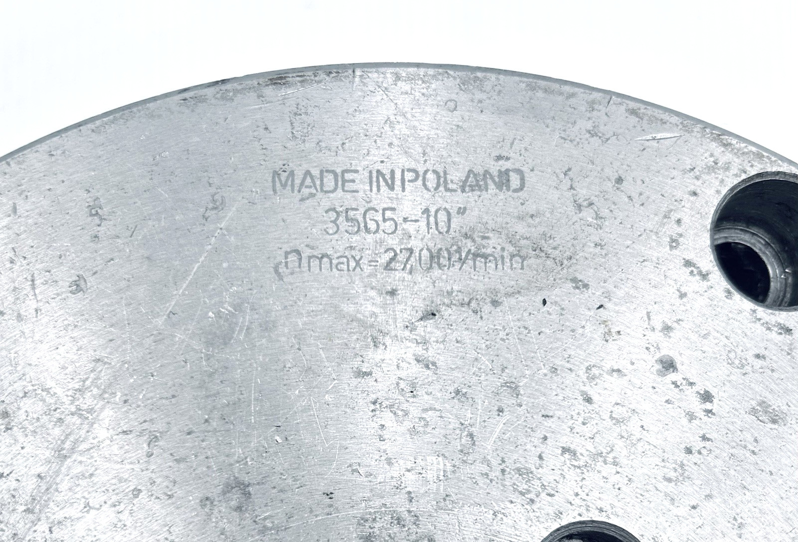 BISON 10" SET-TRU 3-Jaw Self Centering Lathe Model No. 3565-10 **GOOD** Poland