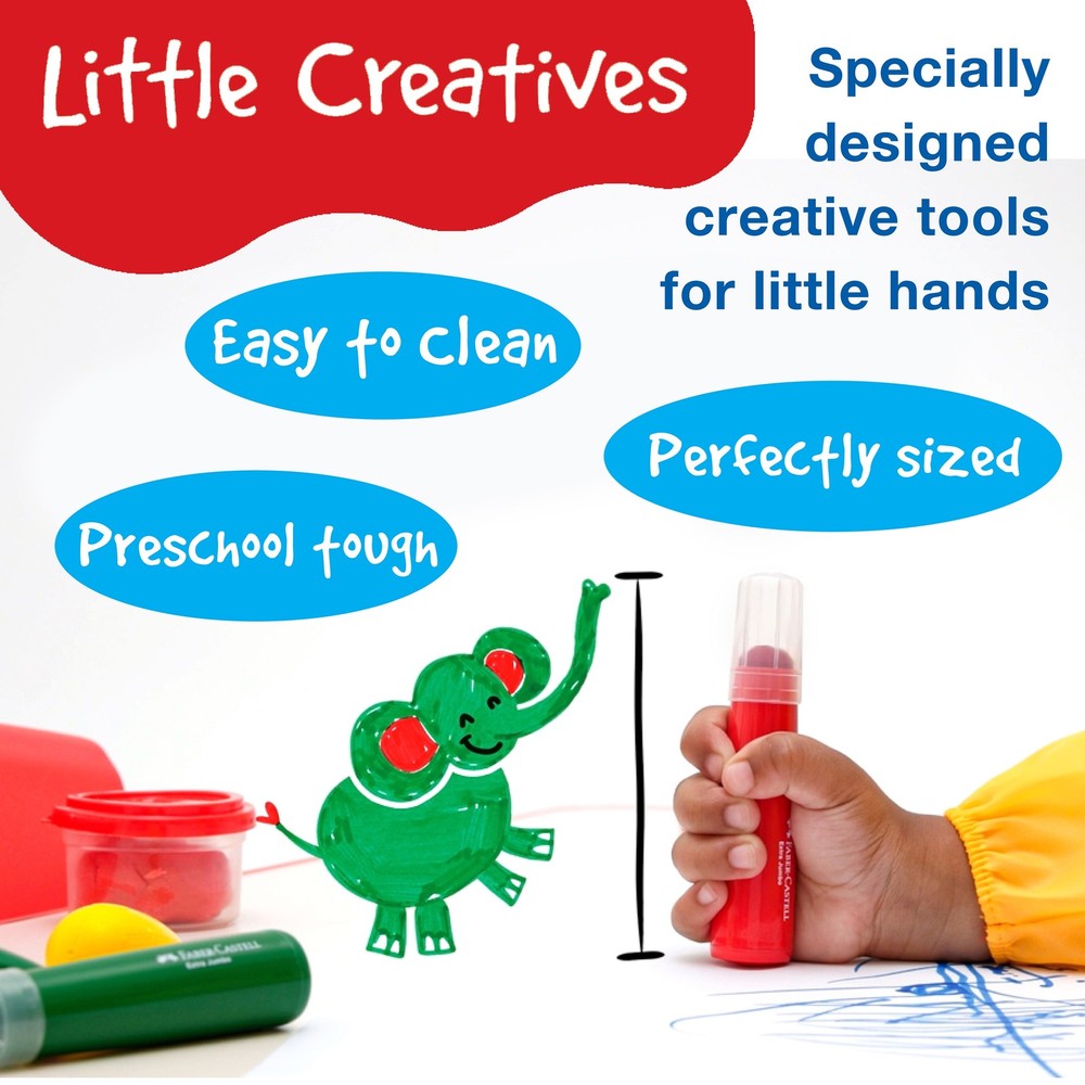 Little Creatives Easy Grasp Bulb Crayons-4/Pkg