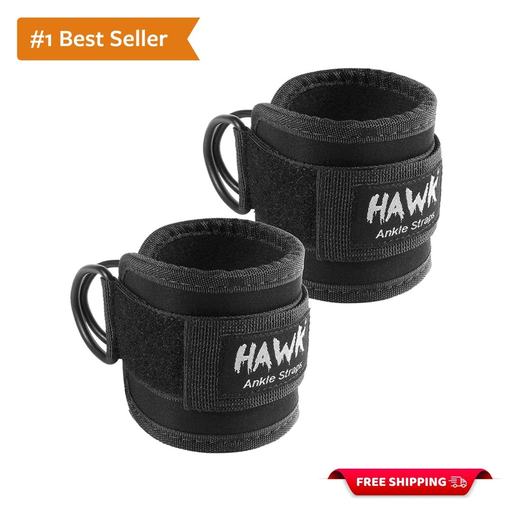 Durable Ergonomic Ankle Straps for Strength Training - Maximum Support & Comfort