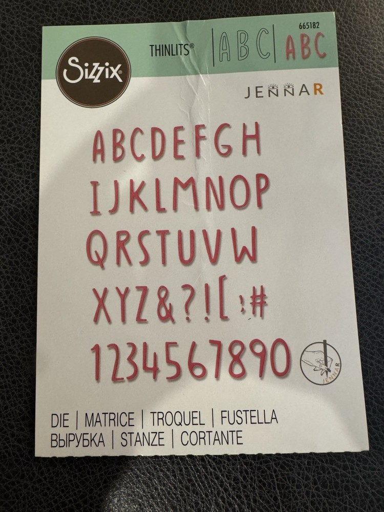 Sizzix Thinlits Alphabet Jenna