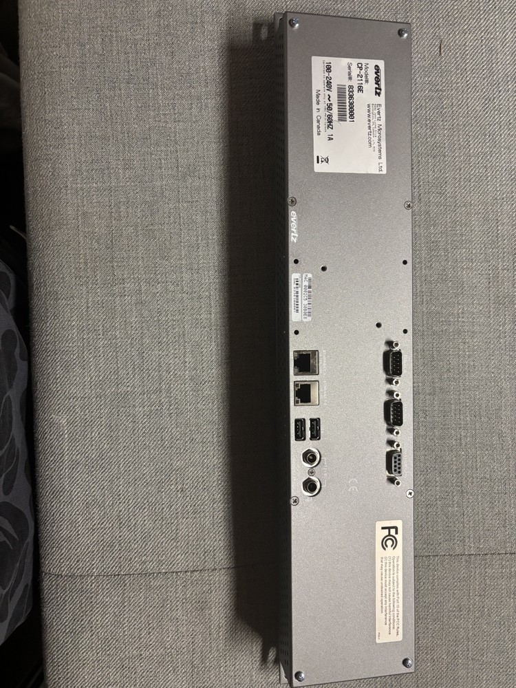 Evertz CP-2116E System Control Panel One Touchscreen 16 LCD Buttons