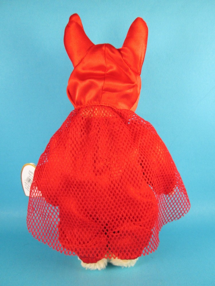 Ty Beanie Babies Baby Devlin Bear 2000 Attic Treasures plush Halloween Devil
