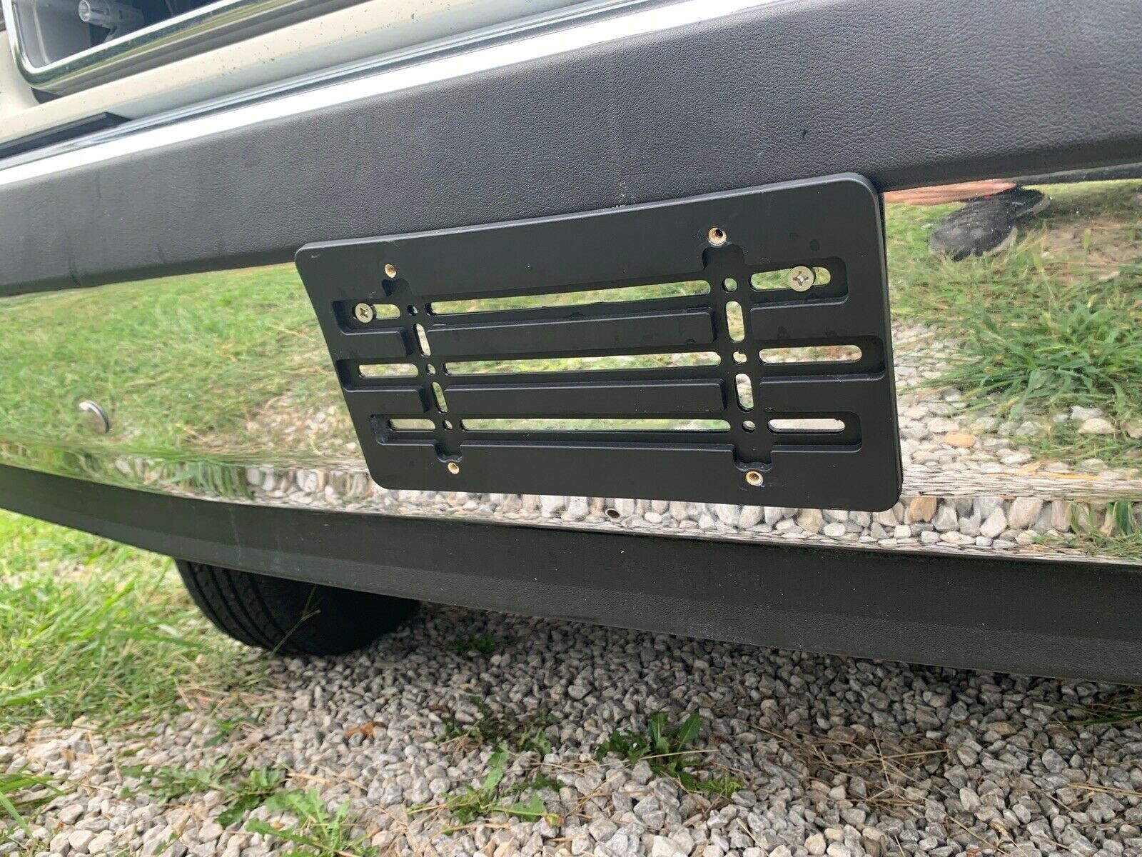 Universal License Plate Tag Holder Mounting Relocator Adapter Bumper Kit Bracket