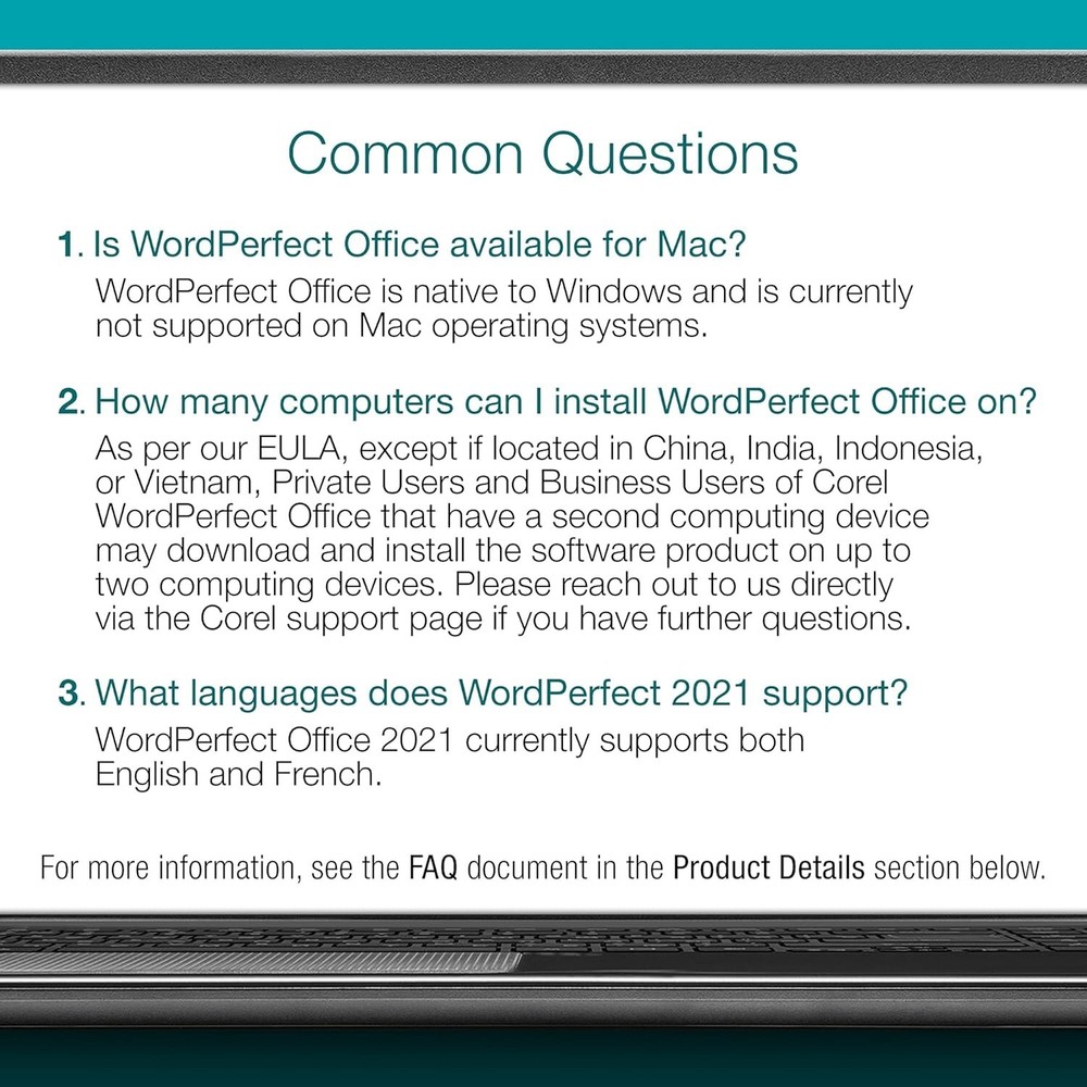 Comprehensive WordPerfect Office 2021 Suite - Word Processing & Presentations