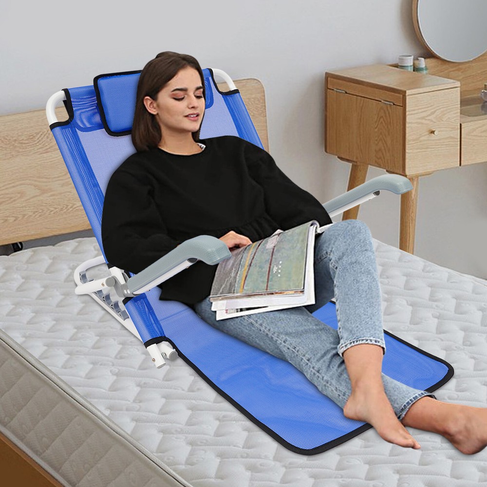 Bed Backrest Support, Foldable Sit-up Back Rest, Patient Care Bed Chair