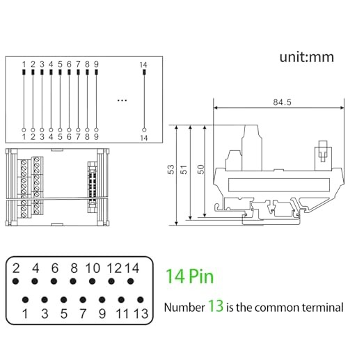Signal Relay Module Adapter 8 Channel for 5V 12V 24VDC; PLC Controller