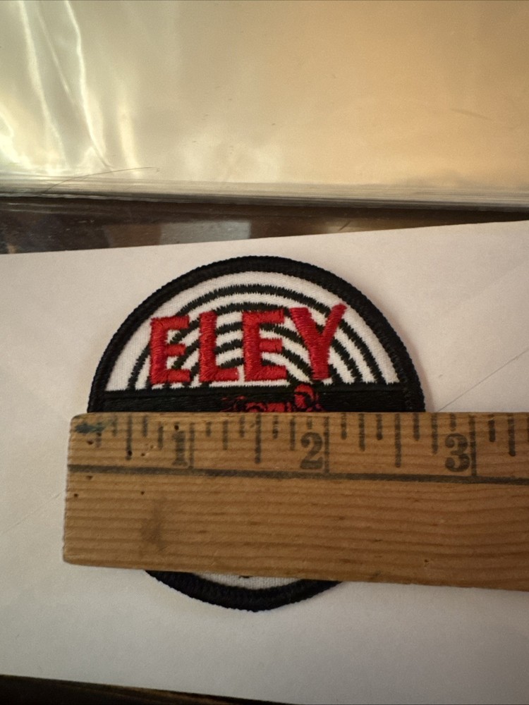 ELEY ammunition embroidered patch ammo red white 2 3/4”