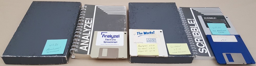 Analyze! v1.21 Spreadsheet - Scribble! v2.10 Word Processor for Commodore Amiga