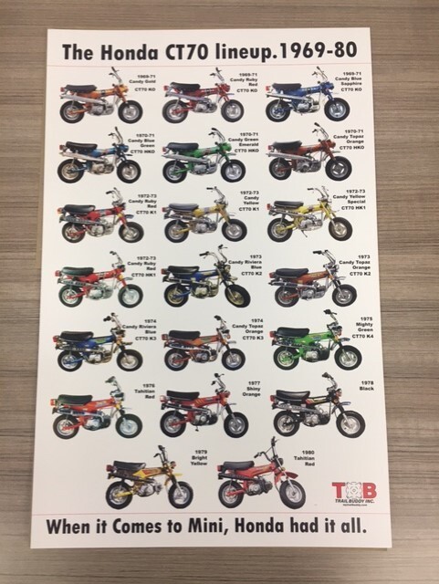 Honda CT70 Line Up Poster