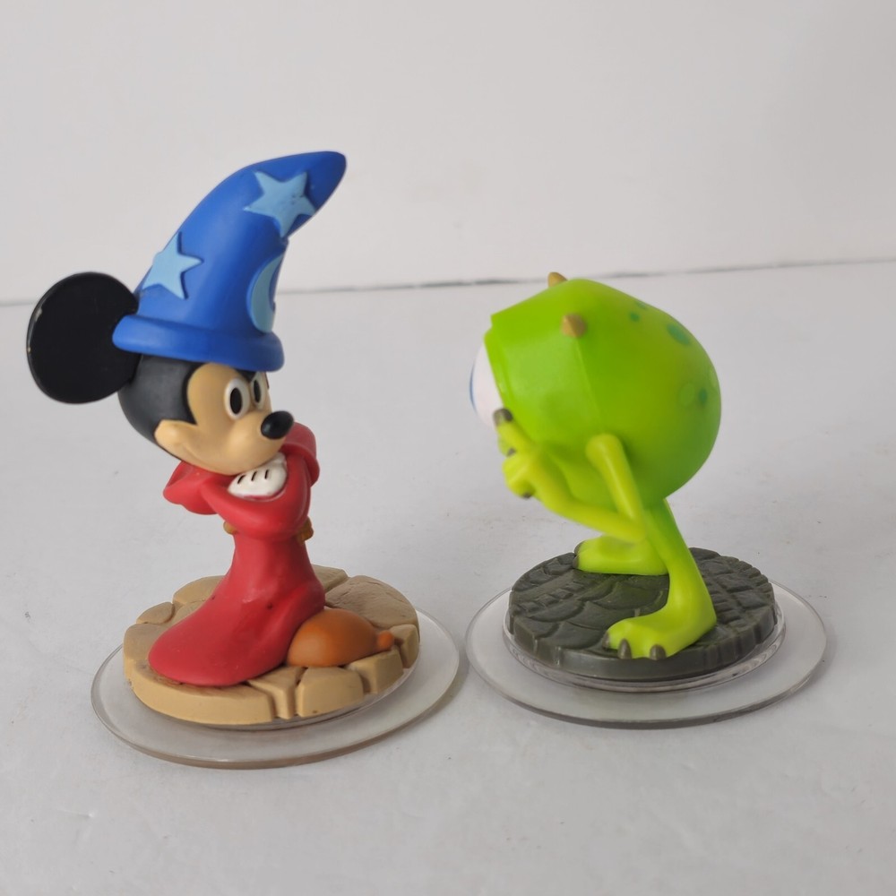 Disney Infinity Sorcerers Apprentice Mickey Mouse and Mike Wazowski Figures