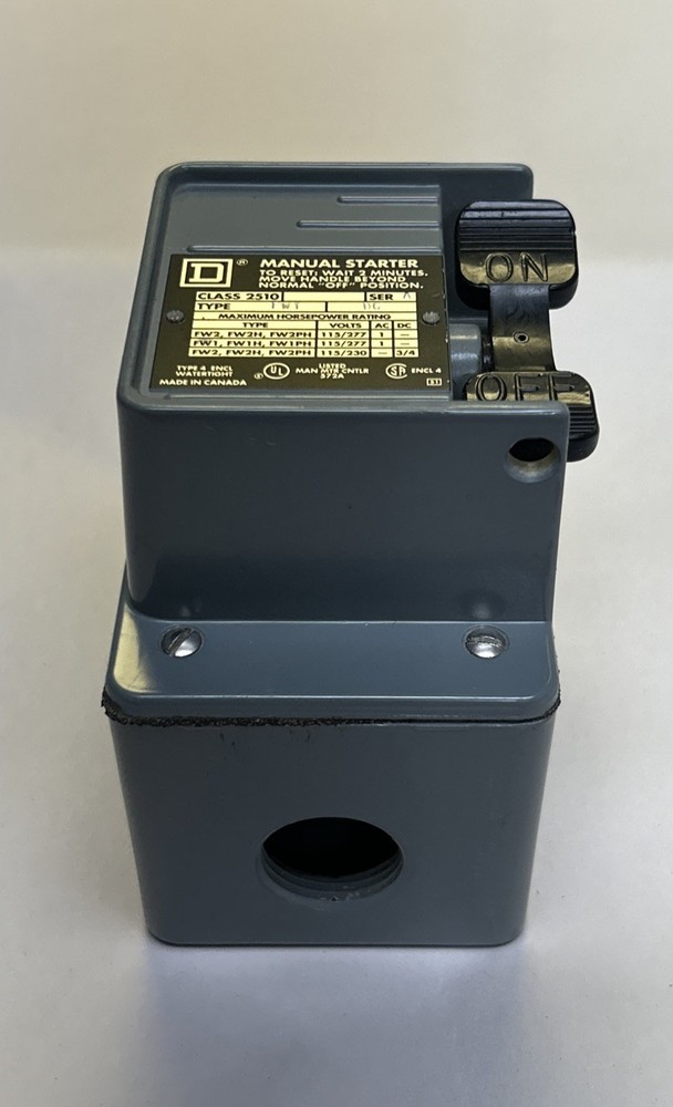 SQUARE D,2510FW1,MANUAL STARTER NOS
