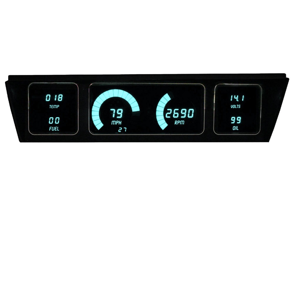 1977-1990 Chevy Impala Caprice Digital Dash Panel Gauge Cluster WHITE LEDs