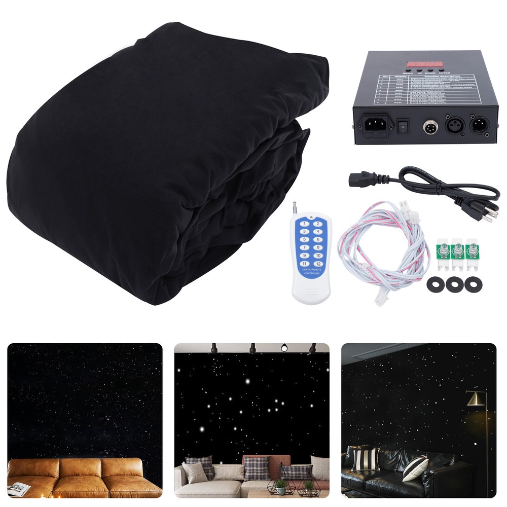 3m × 4m LED Backdrop Curtain with Remote Control for Party & Wedding Decor