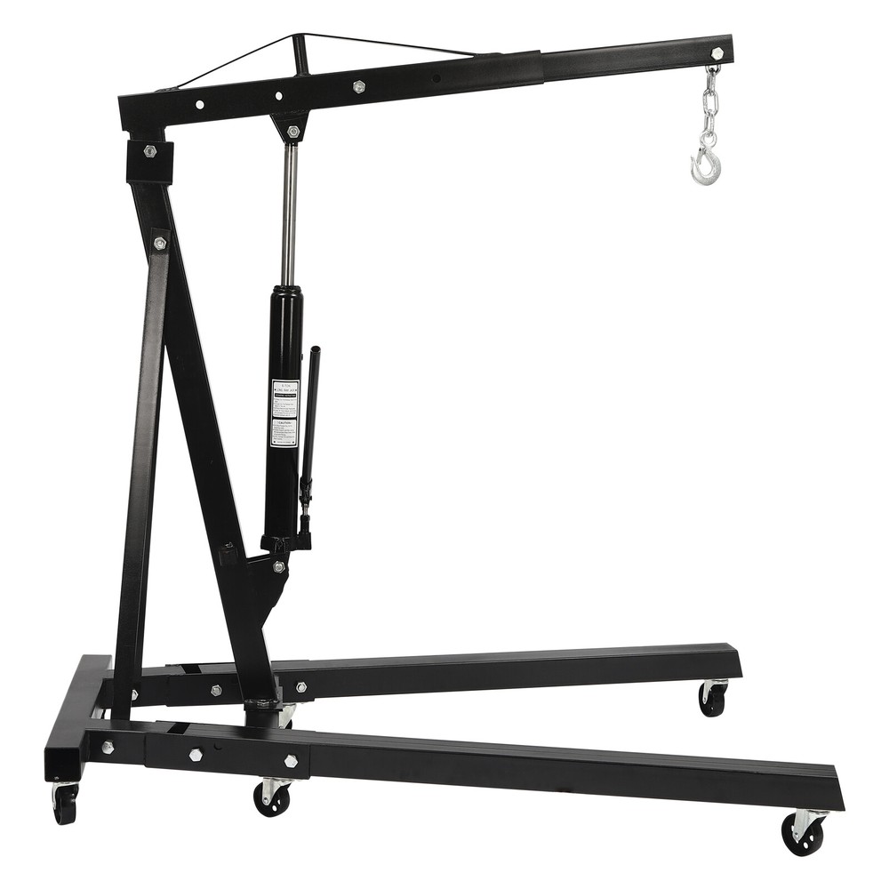 2 Ton Folding Engine Crane Cherry Picker Hydraulic Hoist Workshop Lifter 4400lbs