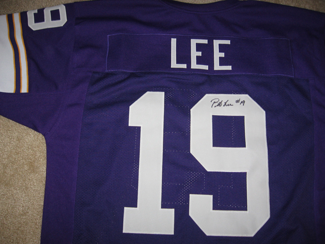 Vikings Bob Lee signed Jersey w/COA