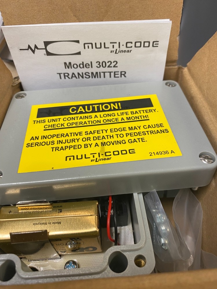 NEW IN BOX MCS302210 LINEAR 3022 TRANSMITTER FOR  MULTI- CODE SAFETY EDGE