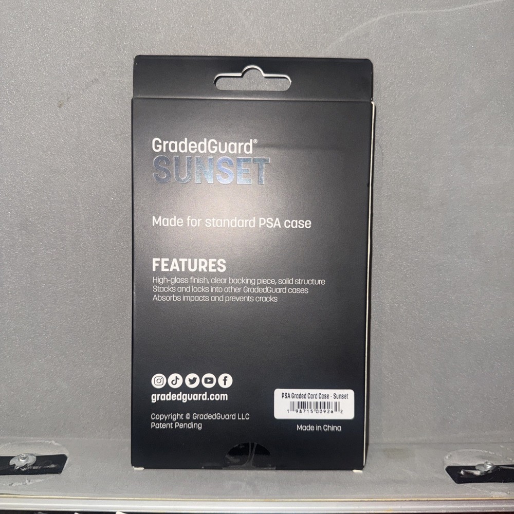 GradedGuard PSA Graded Card Case Guard Protector SUNSET Limited Edition 2000
