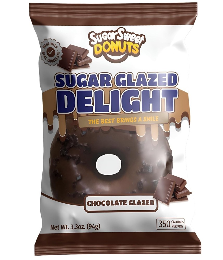 Sugar Sweet Donuts. Glazed Delight, 8 Pack
