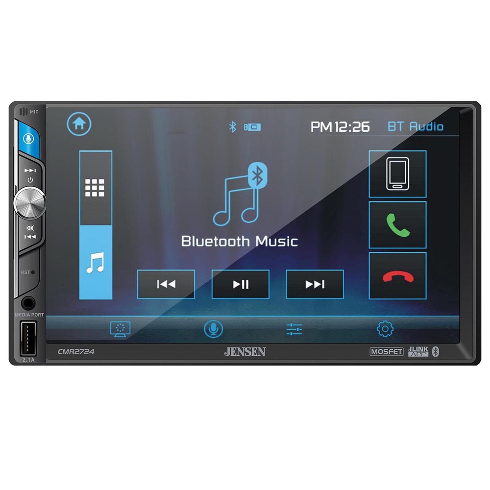 Jensen CMR2724 7” Bluetooth Touchscreen Multimedia Receiver