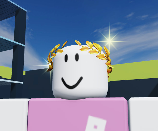 R0BL0X Confetti Leaf Crown w SPARKLE EFFECT Code Only DELIVERED Via eBay Message