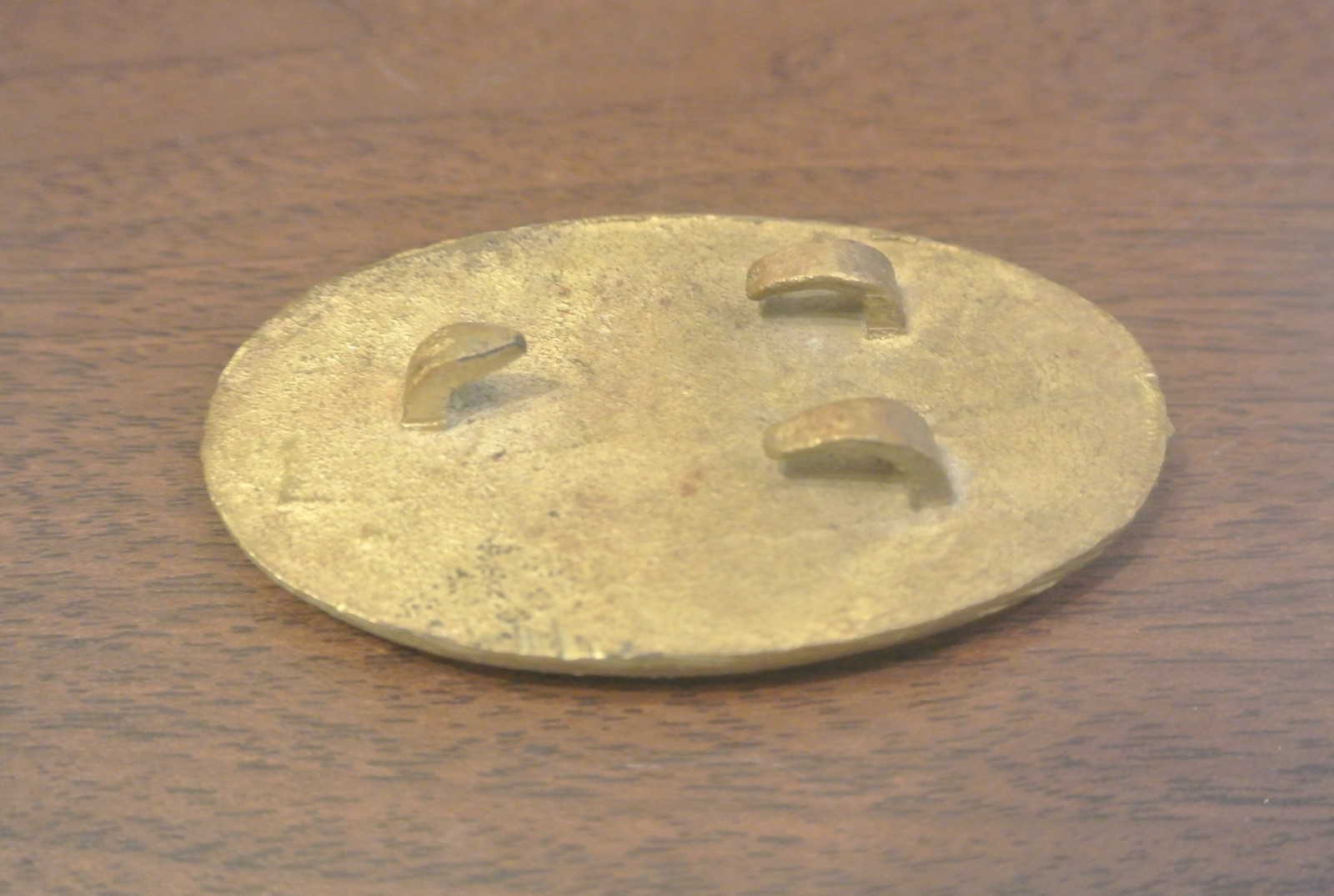 CIVIL WAR CONFEDERATE CS OVAL BELT BUCKLE