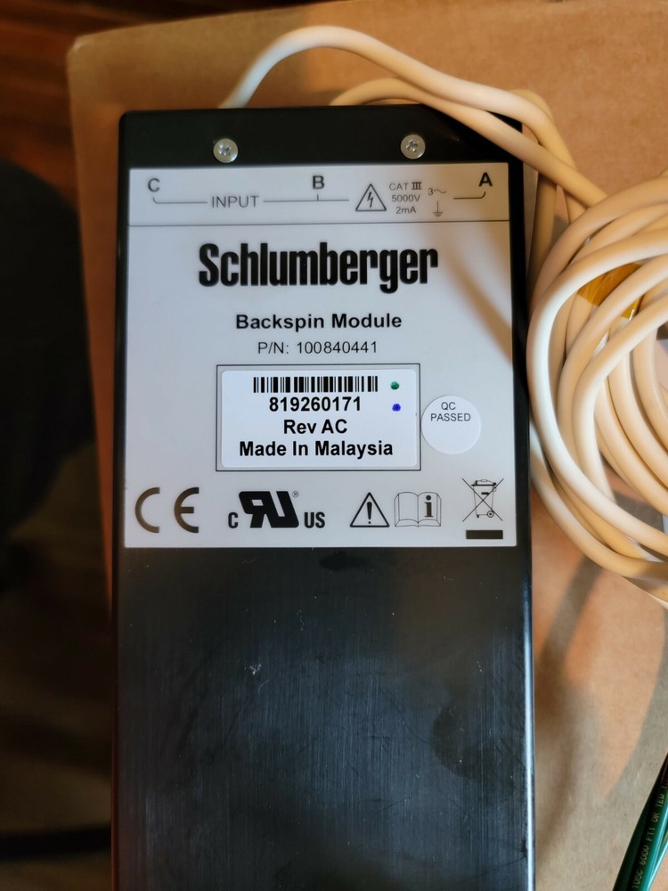 Schlumberger INSTRUCT BACKSPIN MODULE 800V-5000V PART# 100840441 AC NEW OPEN BAG