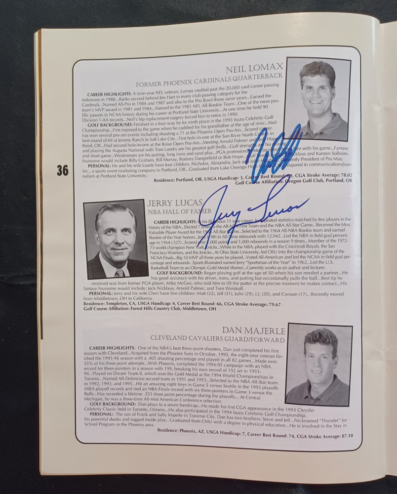 CGA Classic Chicago - SIGNED GOLF PROGRAM - HUGE AUTOGRAPH COLLECTION 1996