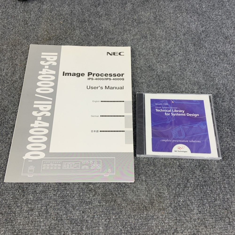 NEC Multisync IPS-4000Q Image Processor Line Quadrupler w/ Manual & Box WORKS