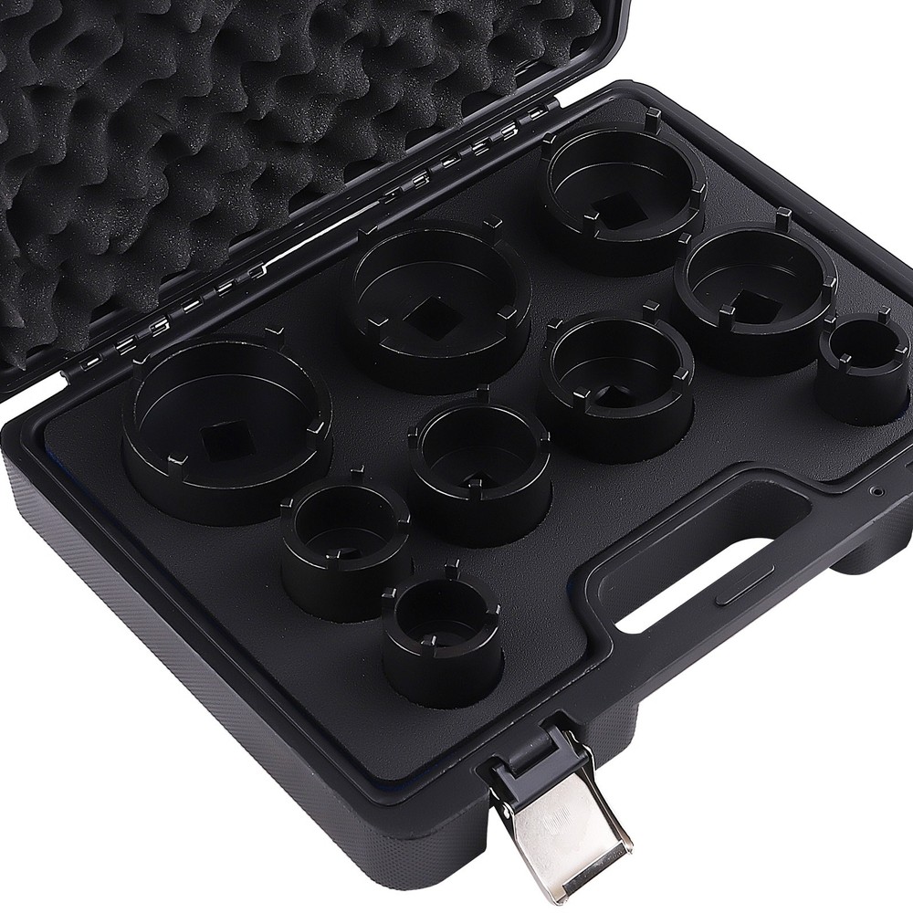 Socket Set Grooved Lock Nuts Tool External Teeth 1/2"DR & 3/4"DR KM4-KM12 New