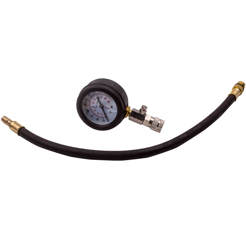 Petrol Engine Cylinder Compression Pressure Tester Pipes Detector Tool Kit