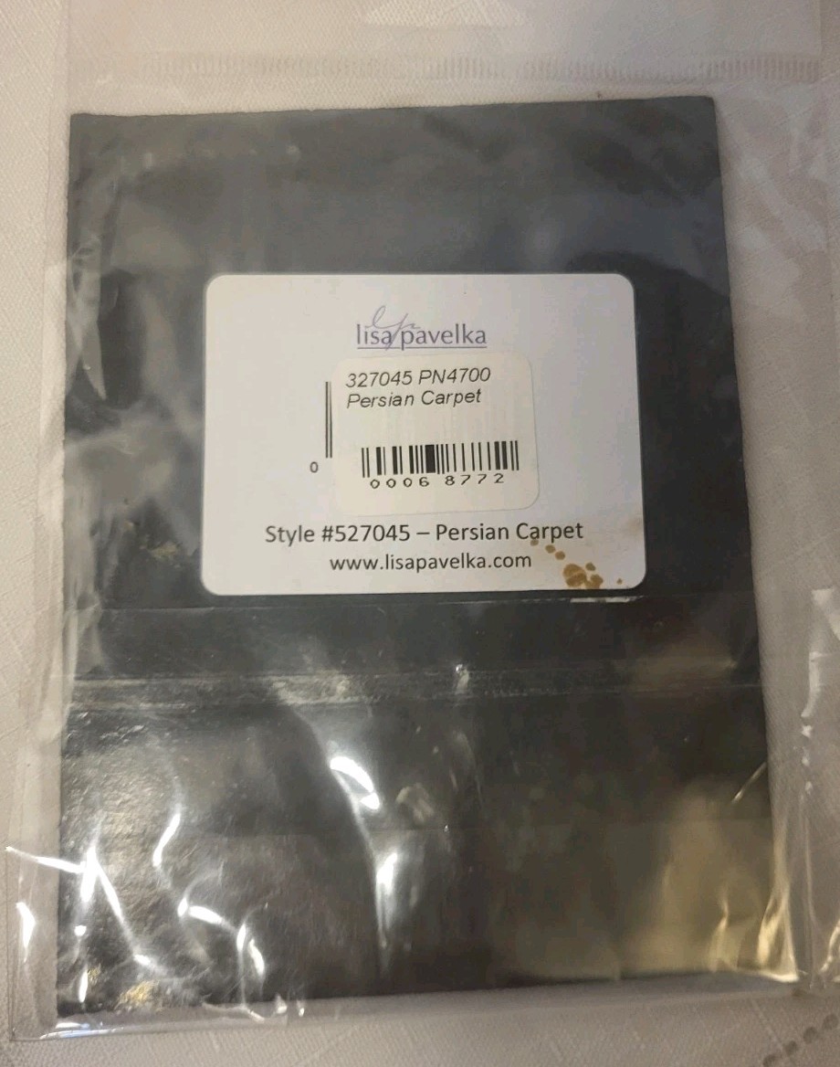 Lisa Pavelka Texture Stamp Persian Carpet 4 X 5.5 inches New!