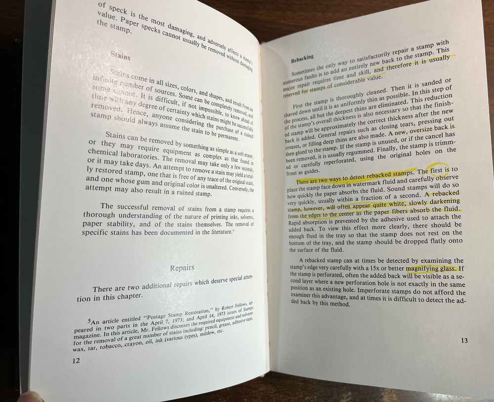 HOW TO DETECT DAMAGED, ALTERED, AND REPAIRED STAMPS BY PAUL W SCHMID