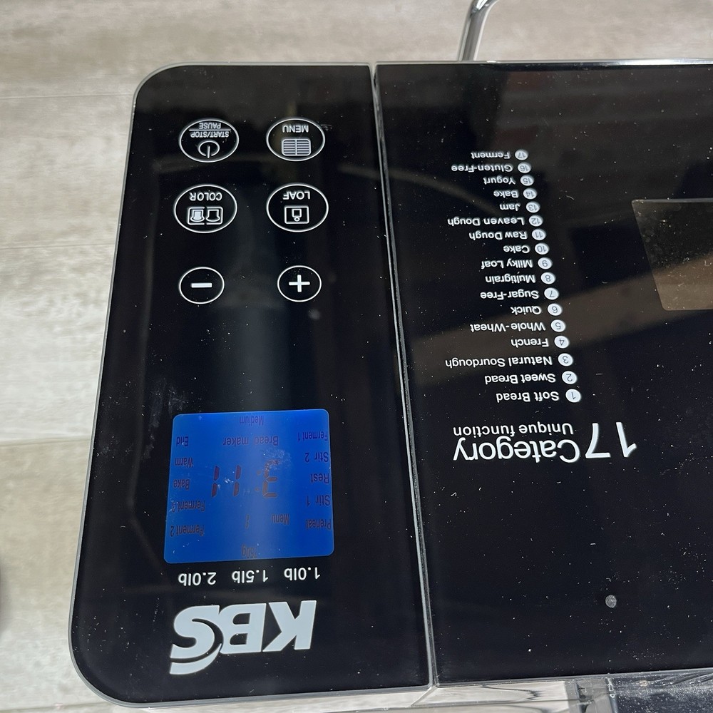 KBS MBF-010 Pro Bread Machine 2 Lb 17-in-1 Automatic Breadmaker Tested