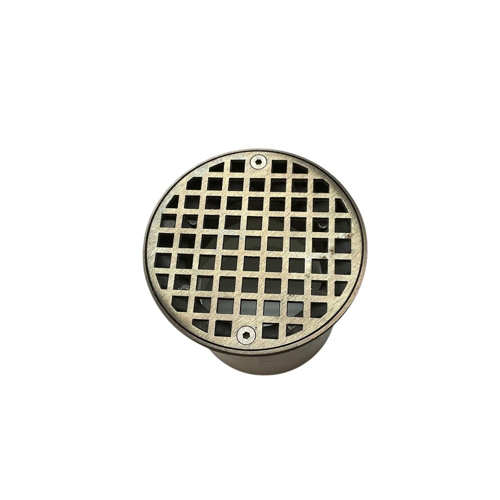 4 1/2-Inch Nickel Bronze Adjustable Floor Drain