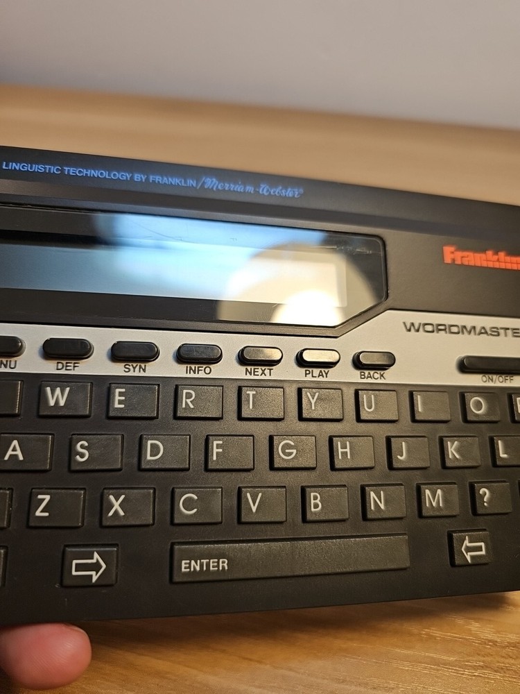 Franklin Wordmaster Deluxe WM1055A Electronic Dictionary, Thesaurus, Grey