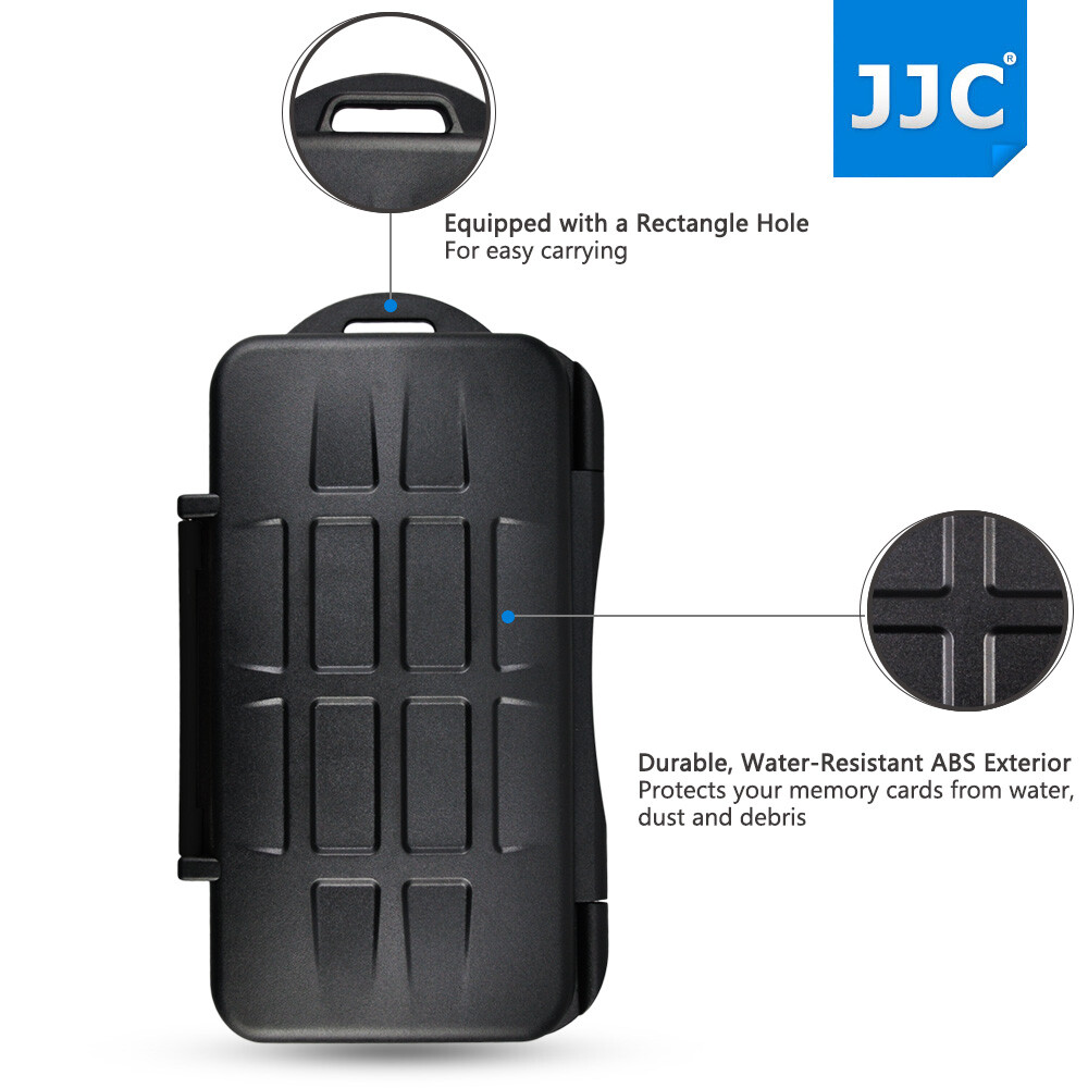 Water-resistant Memory Case Box Holder Protector Storage for 3 XQD+4 SD Cards