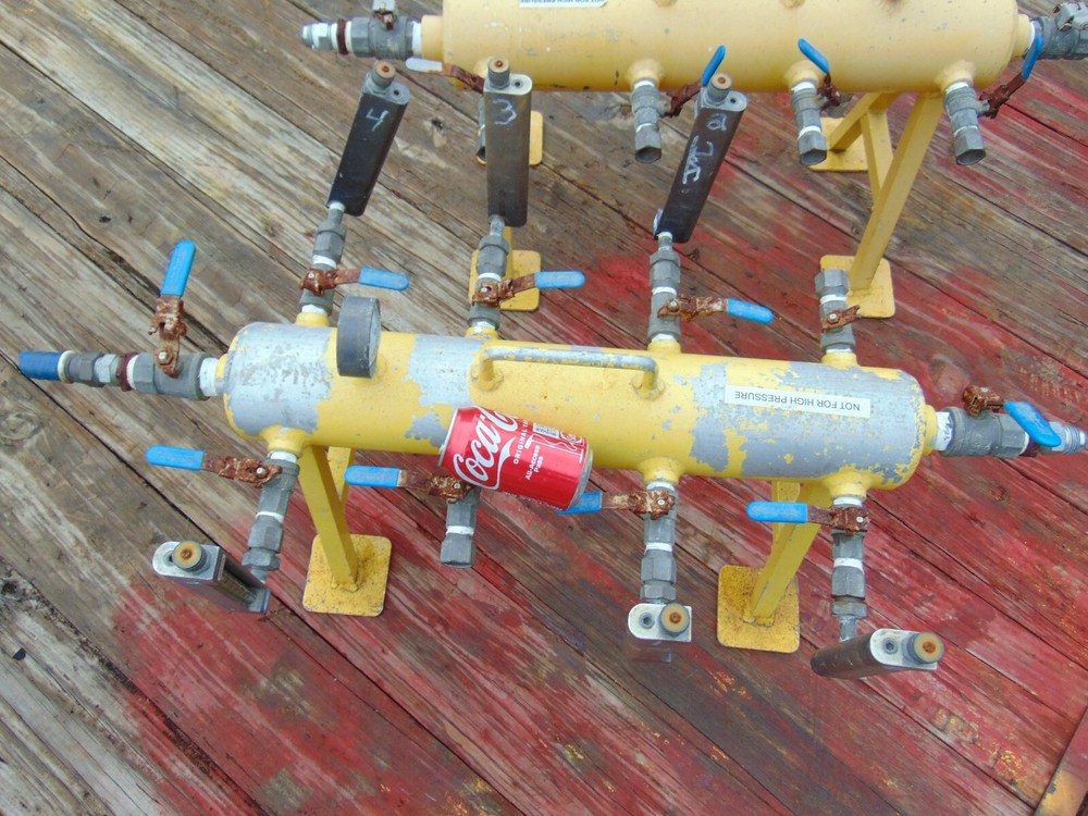 (1) Pneumatic Air Spider Tank Multi-Port for Air Compressor Multi Tools Running